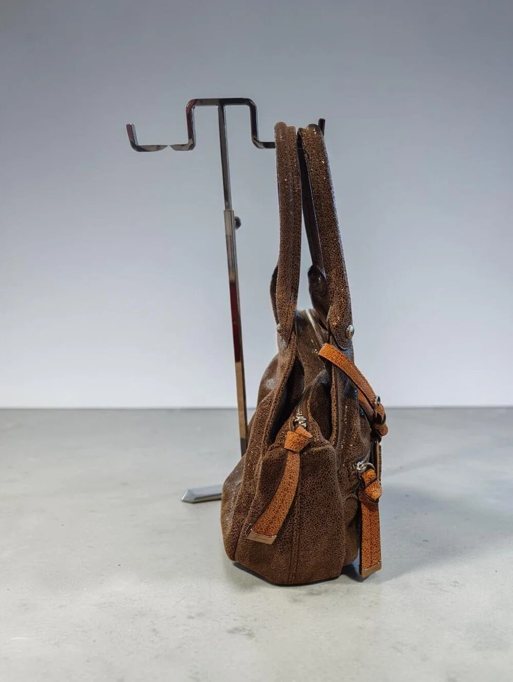 B. Makowsky Suede Hobo Bag